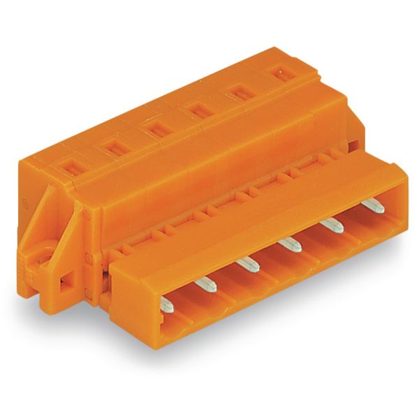 1-conductor male connector CAGE CLAMP® 2.5 mm² orange image 1