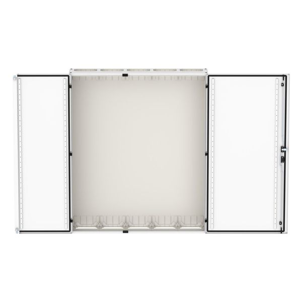 Floor-standing distribution board EMC2 empty, IP55, protection class II, HxWxD=1550x1300x270mm, white (RAL 9016) image 14