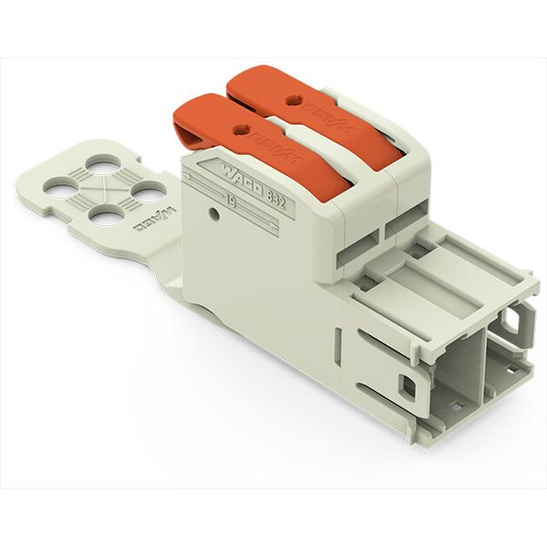 832-1202/332-000 1-conductor male connector; lever; Push-in CAGE CLAMP® image 2