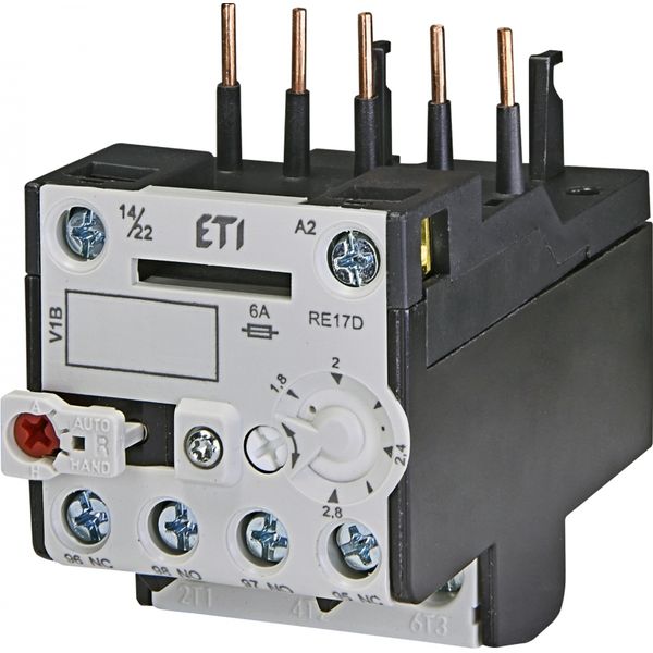 Thermal overload relay, RE17D-2,8 image 1