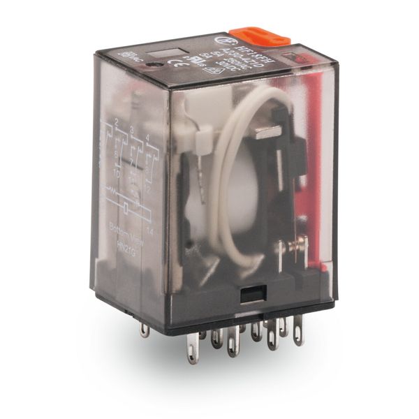 Basic relay Nominal input voltage: 120 VAC 4 changeover contacts image 1