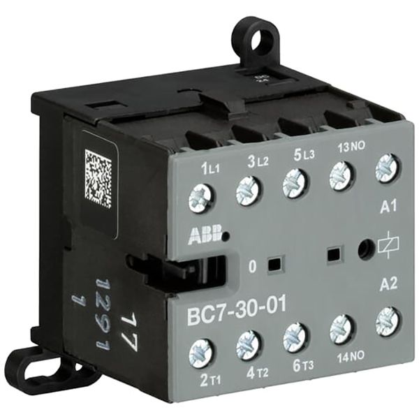 BC7-30-01-04 Mini Contactor 110 ... 125 V DC - 3 NO - 0 NC - Screw Terminals image 1