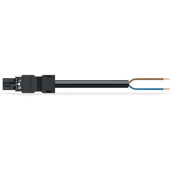 pre-assembled connecting cable Eca Plug/open-ended black image 2