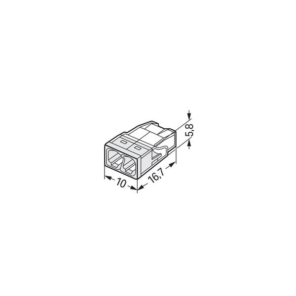 2273-202 PUSH WIRE® splicing connector; for solid conductors; max. 2.5 mm² image 2