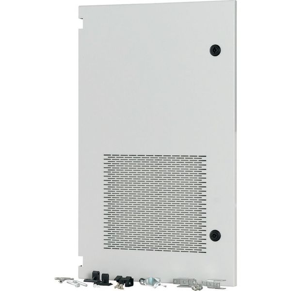 Section wide door, ventilated, left, HxW=700x425mm, IP31, grey image 3