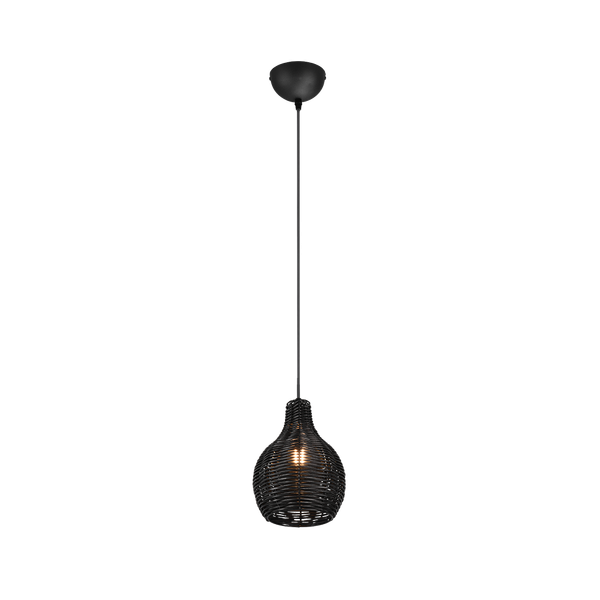 Sprout pendant 1-pc E14 black image 1