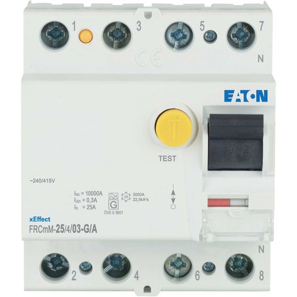 Residual current circuit breaker (RCCB), 25A, 4p, 300mA, type G/A image 6