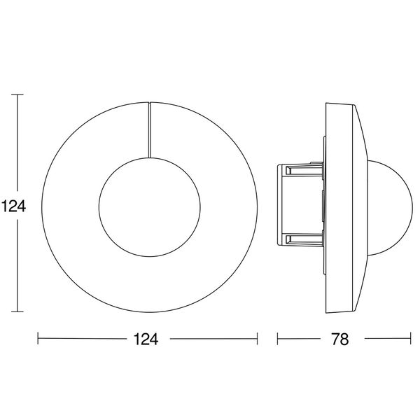 Motion Detector Is 3360-R Knx V3.1 Up Sw image 2