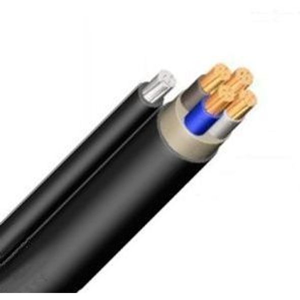 PVC Cable with Steel Carrier YMT-O 5 x 2,5 re black image 1