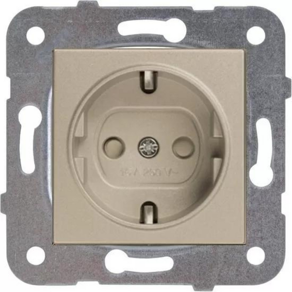 Novella-Trenda Bronze (Quick Connection) Child Protected Earthed Socket image 2