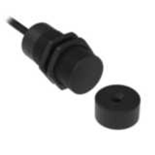 Non-contact door switch, reed, barrel plastic M30, 2NC+1NO, 10m cable image 3