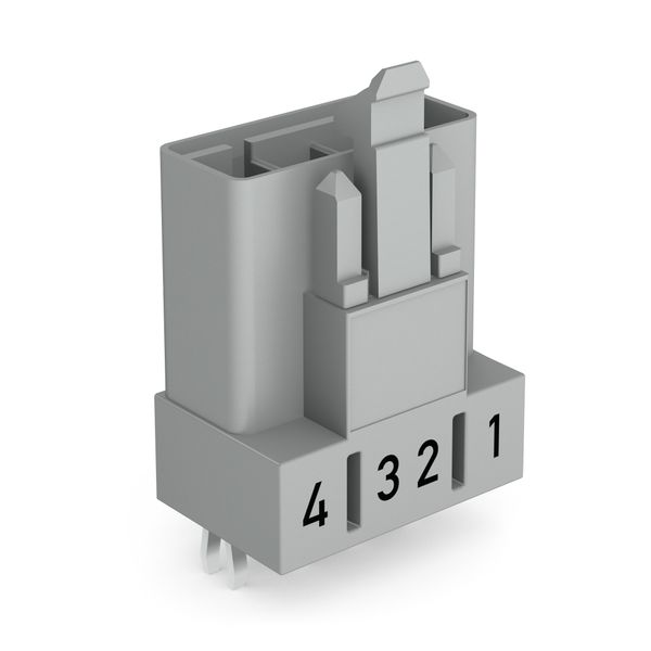 Plug for PCBs straight 4-pole gray image 1
