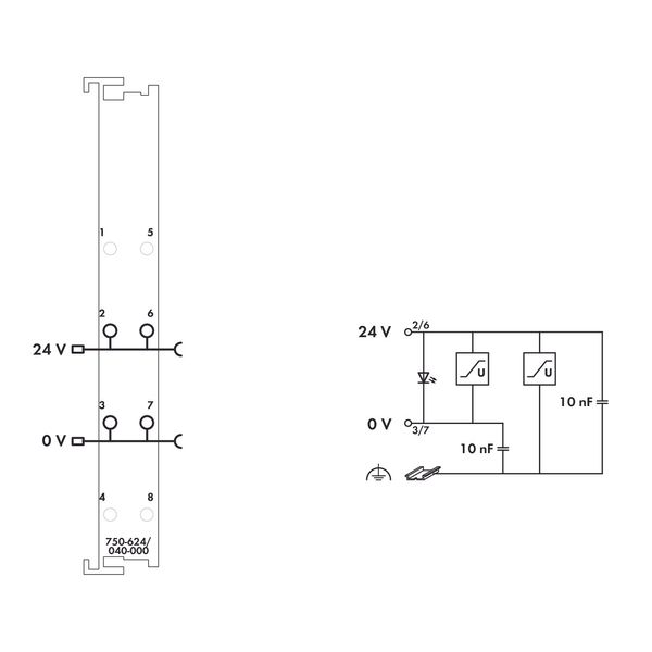 Filter module for field-side power supply (surge) 24 VDC Higher isolat image 6