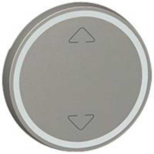 Round key cover Arteor BUS/SCS - Up/Down symbol - 2 modules - magnesium image 1