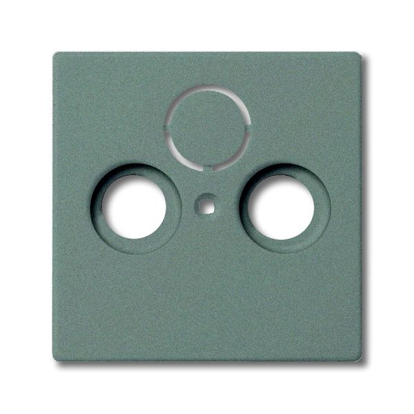 1743-803 CoverPlates (partly incl. Insert) Busch-axcent®, solo® grey metallic image 1