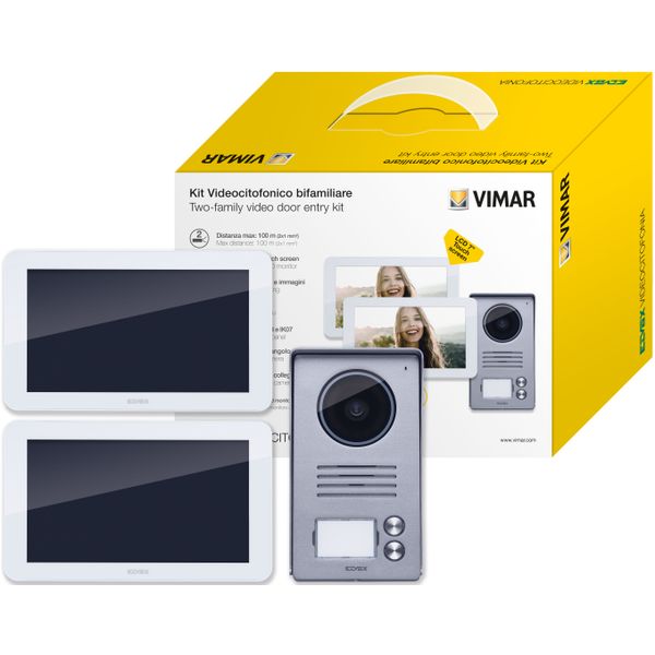 Two-family kit 7in video touch plug-in image 1