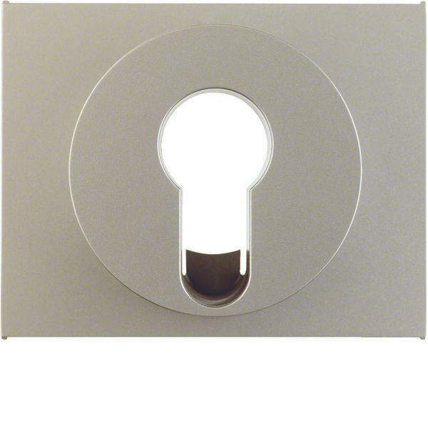 Centre plate for key switch/key push-button, K.5, stainless steel matt image 1