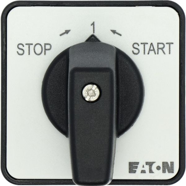 ON-OFF button, T0, 20 A, center mounting, 1 contact unit(s), Contacts: 2, 45 °, momentary, With 0 (Off) position, with spring-return, STOP>I image 4