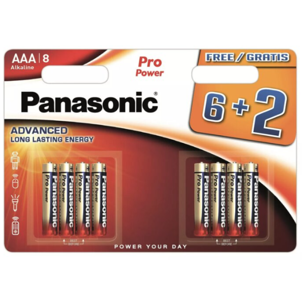 PANASONIC Pro Power LR03 AAA BL6+2 image 1