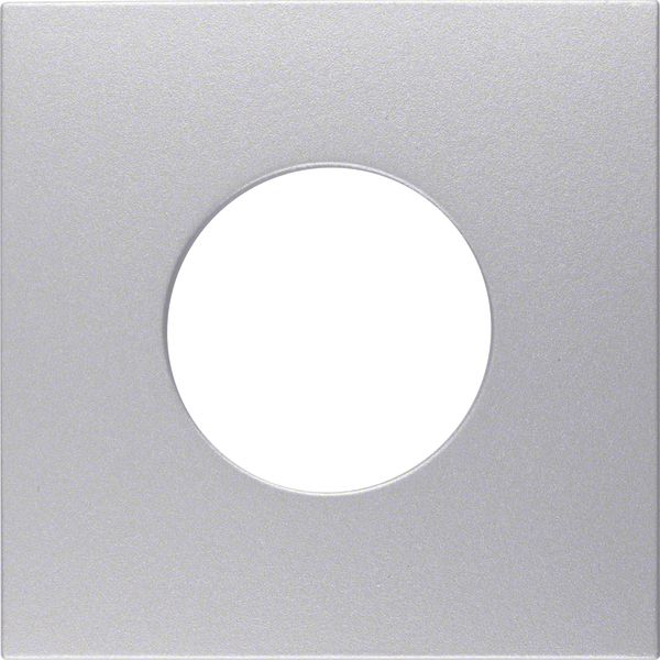 Centre plate for push-button/pilot lamp E10, B.7, al., matt, lacq. image 1