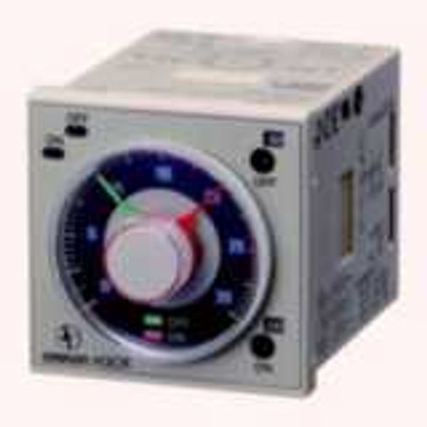 Timer, plug-in, 8-pin, 1/16DIN (48 x 48 mm), twin on & off-delay, flic image 1