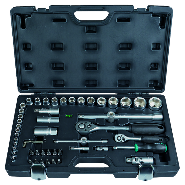 Open-end wrench set 1/4"+ 1/2" 55-piece image 1