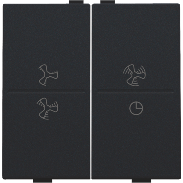 Double key with ventilator symbols 0 to 3 for wireless switch or push image 2