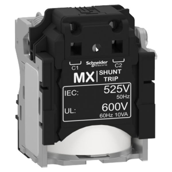 MX shunt release, ComPacT NSX, rated voltage 525 VAC 50 Hz, 600 VAC 60 Hz, screwless spring terminal connections image 2