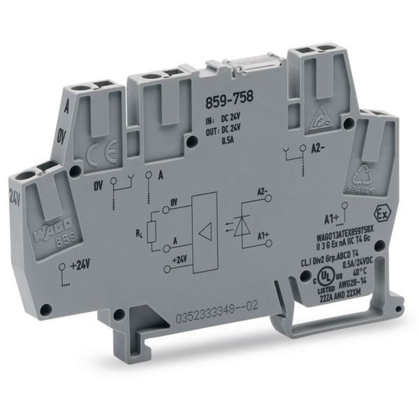 859-758 Optocoupler module; Nominal input voltage: 24 VDC; Output voltage range: 20 … 30 VDC image 2