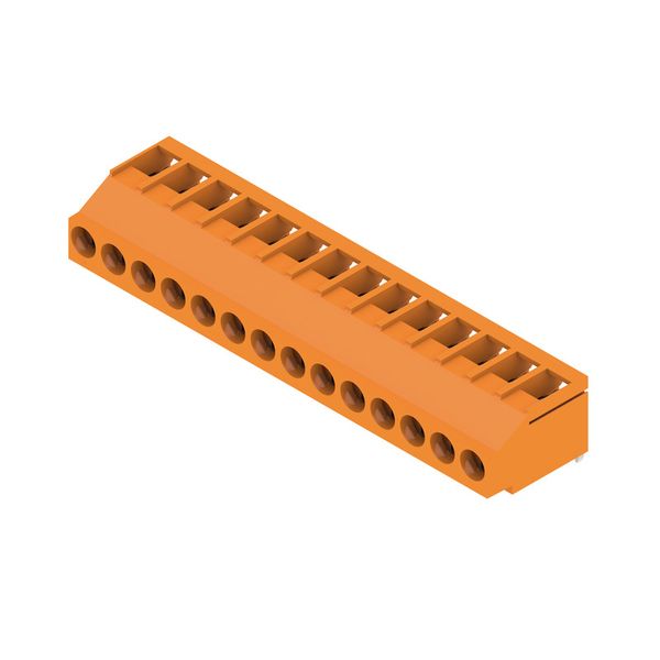 PCB terminal, 5.00 mm, Number of poles: 14, Conductor outlet direction image 3