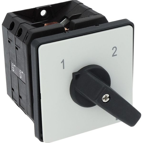 Multi-speed switches, T5B, 63 A, flush mounting, 2 contact unit(s), Contacts: 4, 90 °, maintained, Without 0 (Off) position, 1-2, Design number 39 image 36