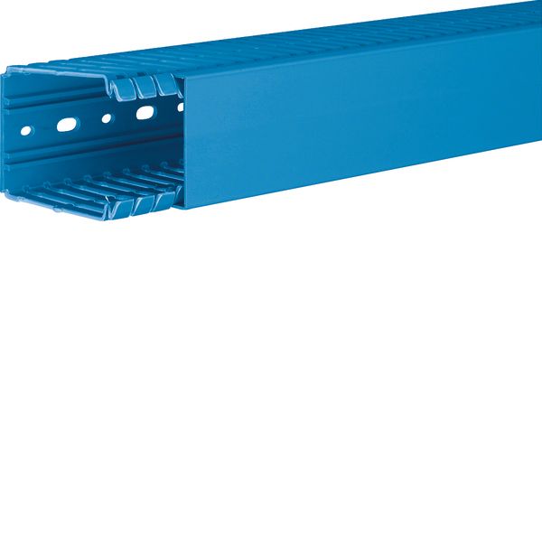 Slotted panel trunking made of PVC BA7 80x60mm blue image 1