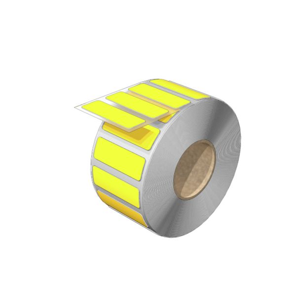Device marking, Self-adhesive, halogen-free, 45 mm, Polyester, yellow image 1