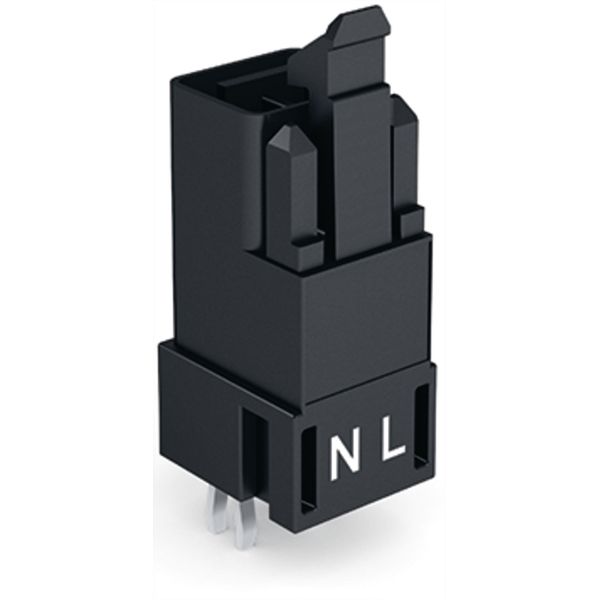 Plug for PCBs straight 2-pole black image 2