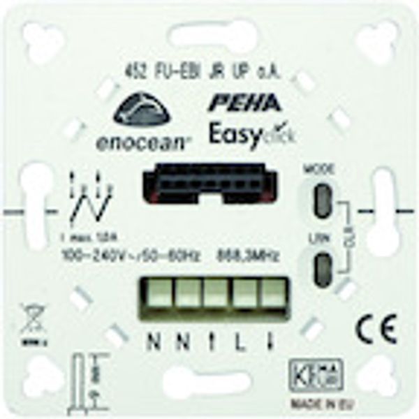 EnOcean Easyclickpro JR-Empfänger,Unterputz mit Tragplatte, 2 Kanal image 1