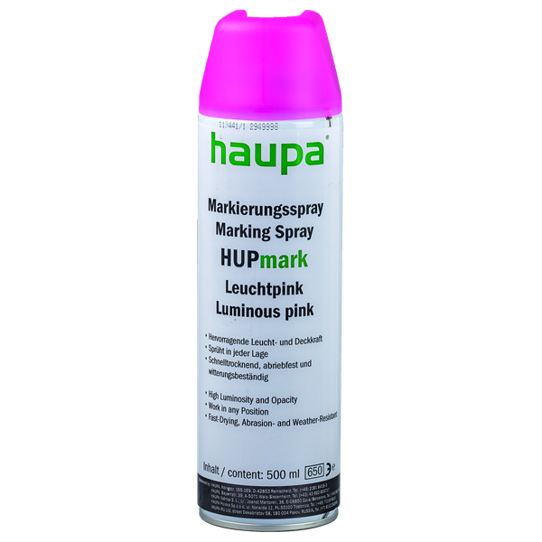 Marking spray "HUPmark" pink Aerosol 500 ml image 1