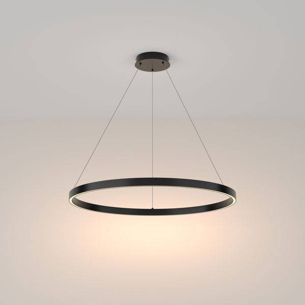 Modern Rim Pendant lamp Black image 1