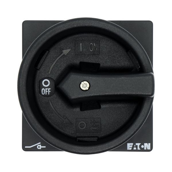 Main switch, P1, 25 A, flush mounting, 3 pole, STOP function, With black rotary handle and locking ring, Lockable in the 0 (Off) position image 30