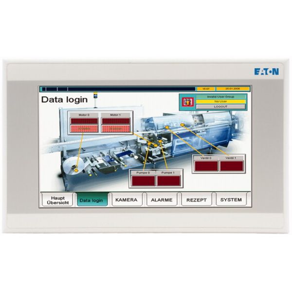 Touch panel, 24 V DC, 7z, TFTcolor, ethernet, RS232, RS485, (PLC) image 1