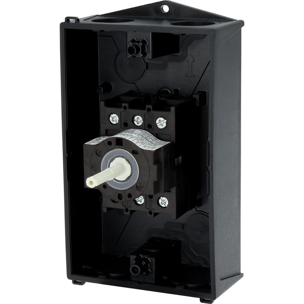 Main switch, P1, 25 A, surface mounting, 3 pole, STOP function, With black rotary handle and locking ring, Lockable in the 0 (Off) position image 55