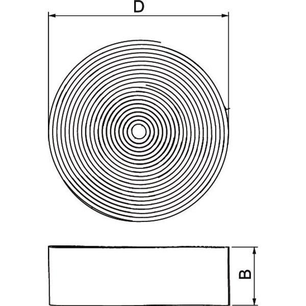 PMB-GS Insulation strip intumescent for fire protection box 30x2x1000 image 2