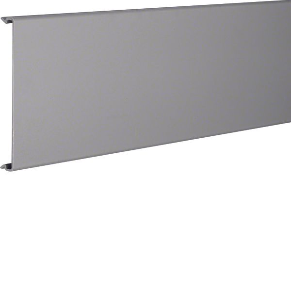 Lid made of PVC for slotted panel trunking BA6 120mm stone grey image 1