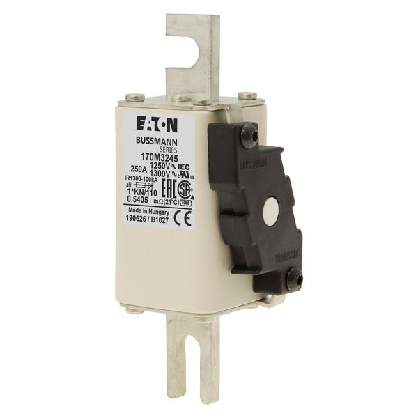 Fuse-link, high speed, 250 A, AC 1250 V, compact size 1, 45 x 58 x 138 mm, aR, DIN, IEC, type K indicator image 5