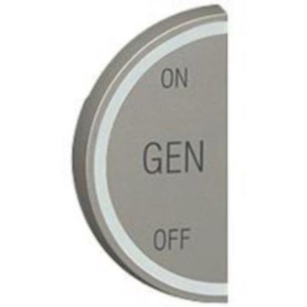 Round key cover Arteor BUS/SCS - GEN/ON/OFF - 1 module left-hand - magnesium image 1