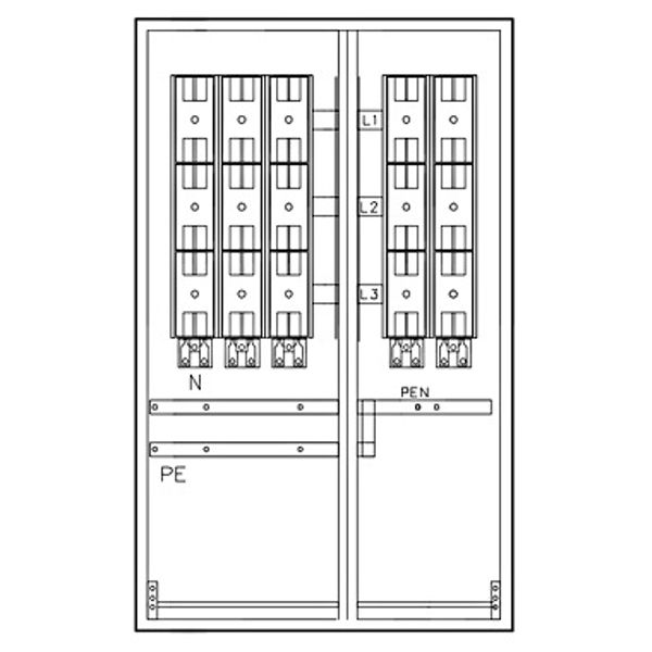 Mehrfach Hausanschlussk. STW Mš, 3HA-2EW, 1200x800x350mm image 1