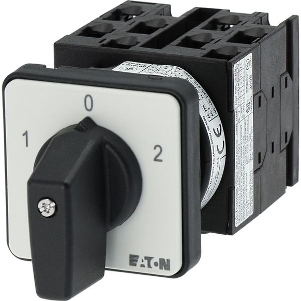 Changeoverswitches, T0, 20 A, flush mounting, 4 contact unit(s), Contacts: 8, 60 °, maintained, With 0 (Off) position, 1-0-2, Design number 8213 image 5