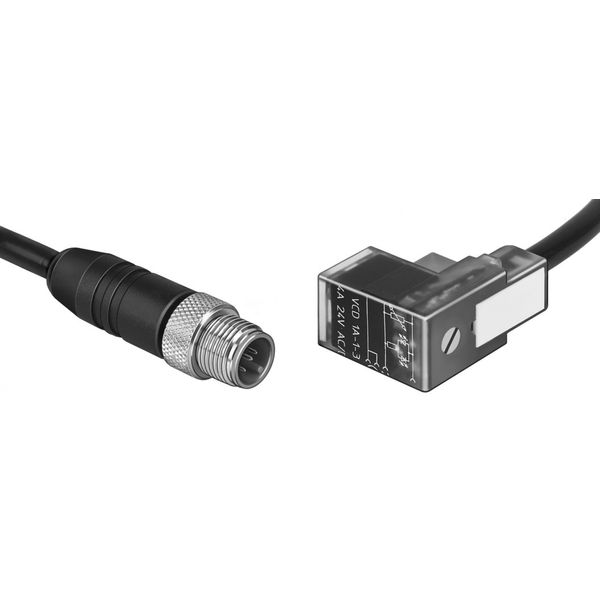 KMEB-2-24-M12-0,5-LED Plug socket with cable image 1