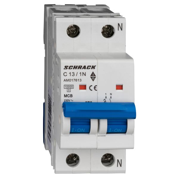 Miniature Circuit Breaker (MCB) AMPARO 10kA, C 13A, 1+N image 1