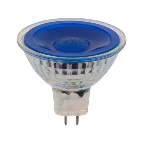 LED GU5.3 MR16 Glass 50x47.5 12V 5W 38° AC/DC Blue Non-Dim image 2