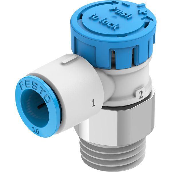 VFOE-LE-T-R38-Q10-F1A One-way flow control valve image 1